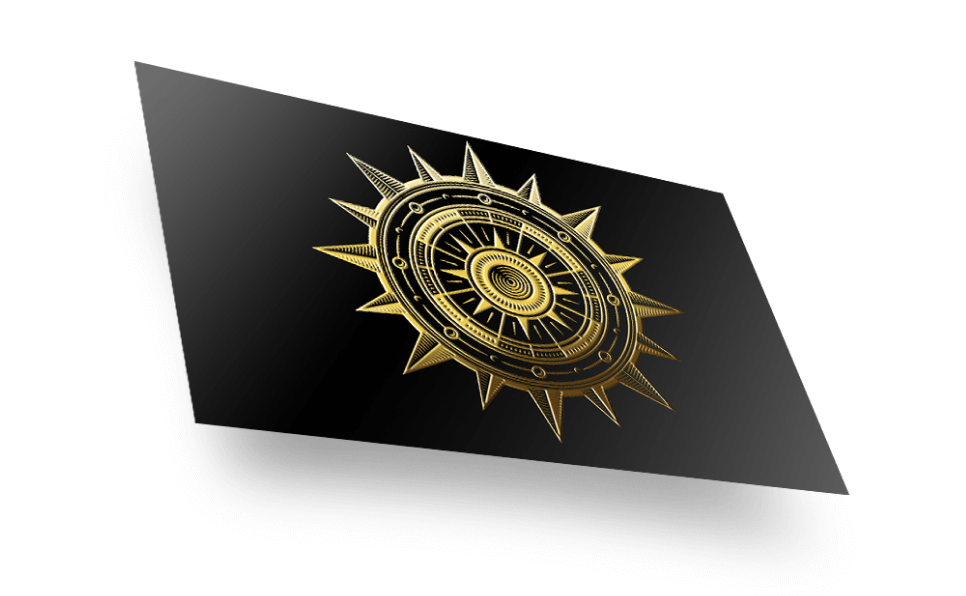 Raised Foil Postcards